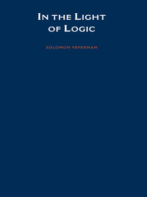 cover image of In the Light of Logic